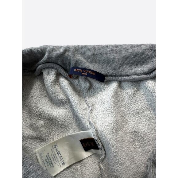Louis Vuitton Grey & Black Graffiti Logo Sweatpants - Picture 4 of 9